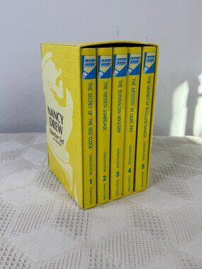 Nancy Drew Starter Set of 5 Boxed Mystery Books By Carolyn Keene Grosset Dunlap